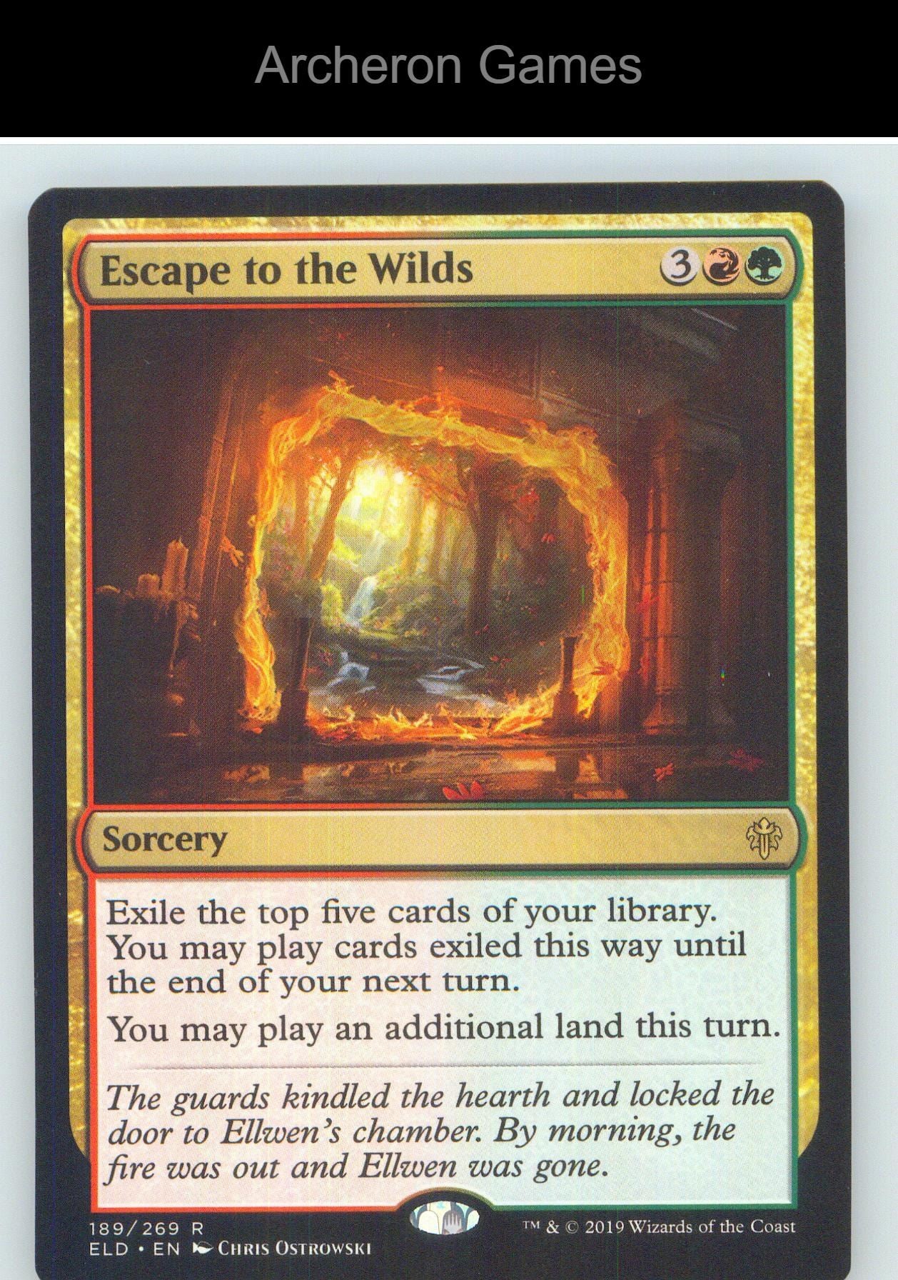 Escape to the Wilds ELD 189 R MTG Card NM/EX+