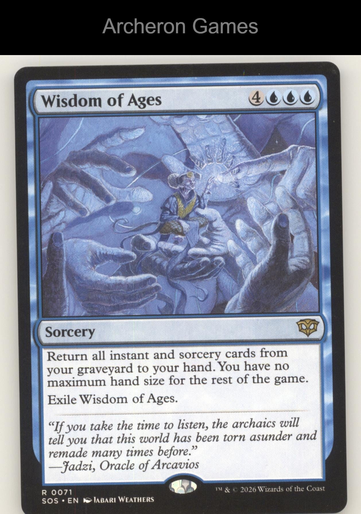 Wisdom of Ages SOS 71 R MTG Card Secrets of Strixhaven