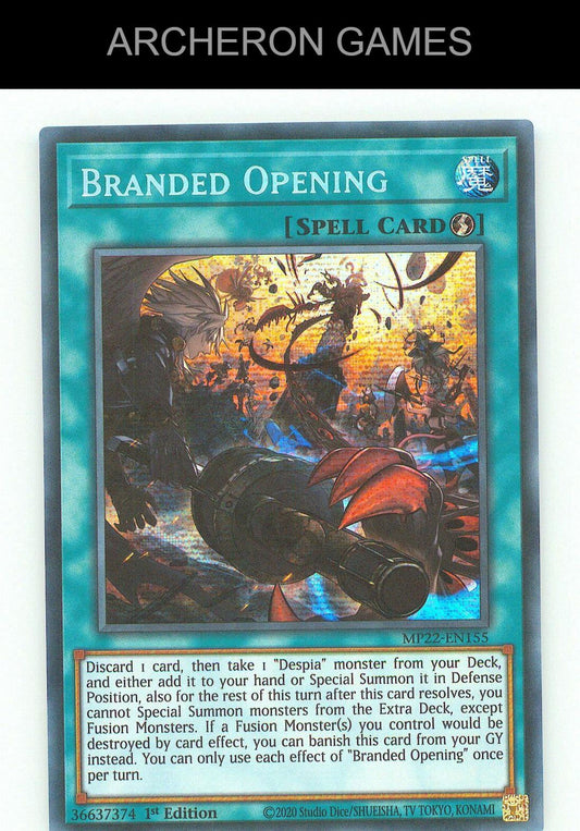 Branded Opening SEC YUGIOH Card