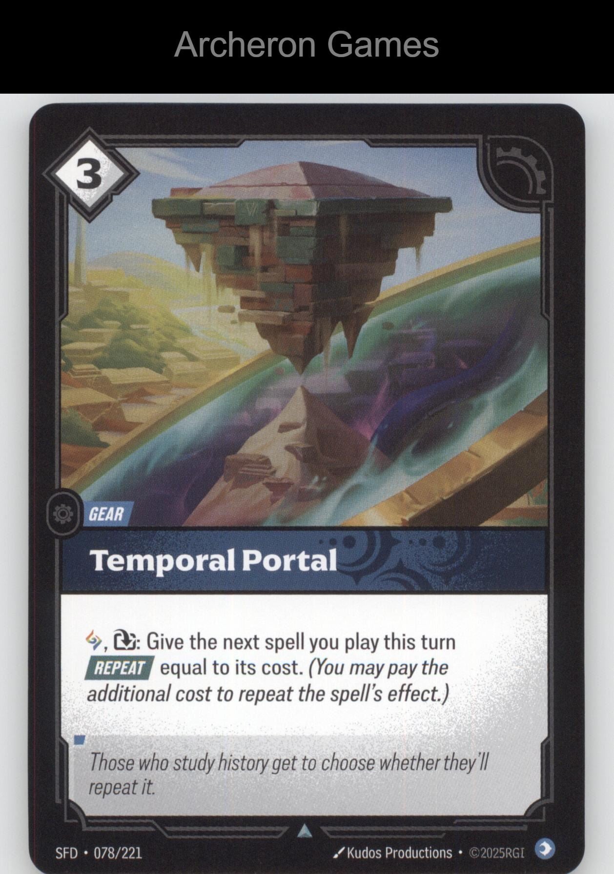 Temporal Portal SFD 078/221 UC  Card Spiritforged