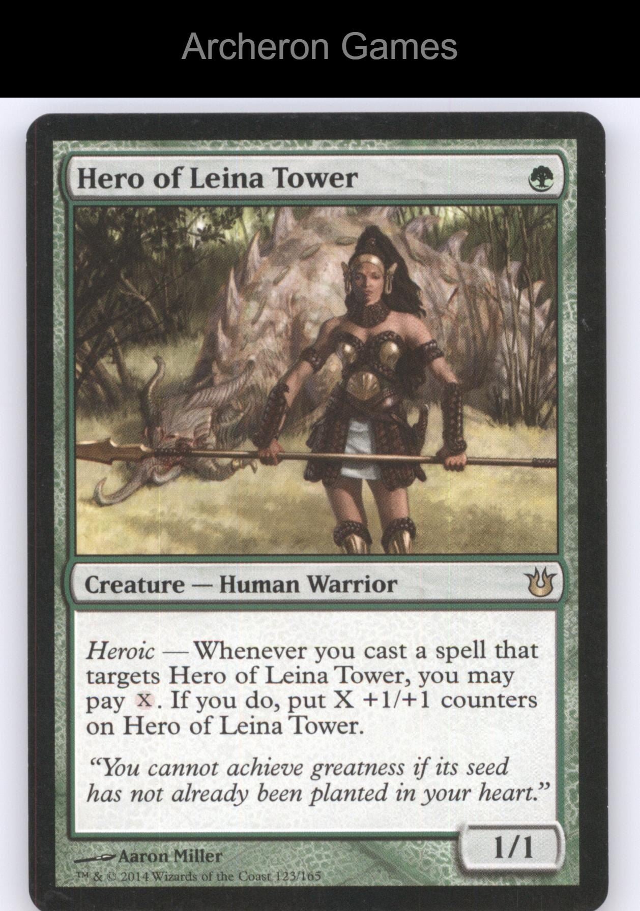 Hero of Leina Tower 123 R MTG Card Born of the Gods