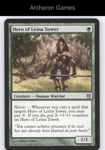Hero of Leina Tower 123 R MTG Card Born of the Gods