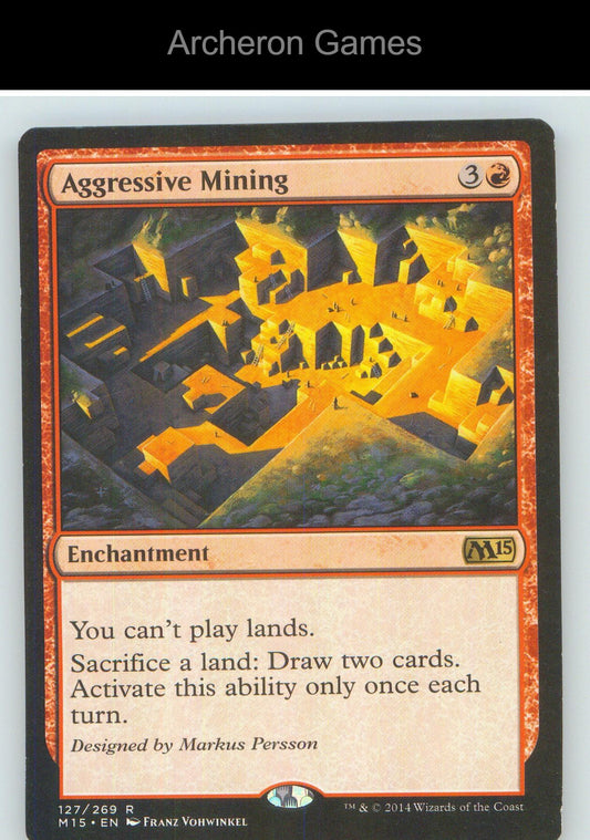 Aggressive Mining M15 127 R MTG Card NM/EX+