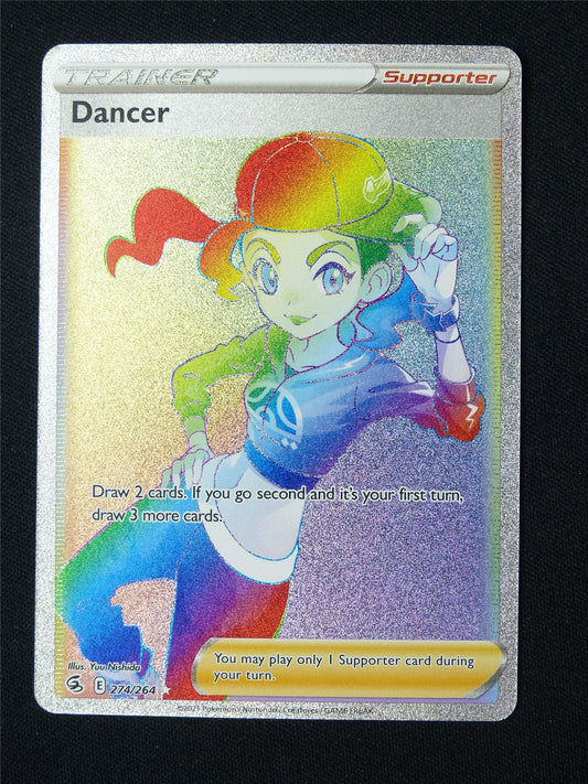 Dancer 274/264 Rainbow Textured Holo - Pokemon Card #8W6