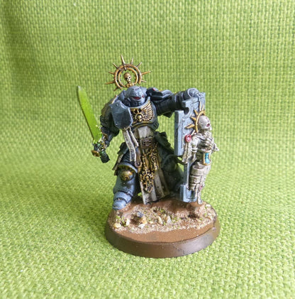 Captain with Relic Shield Painted - Space Wolves - Warhammer AoS 40k #M