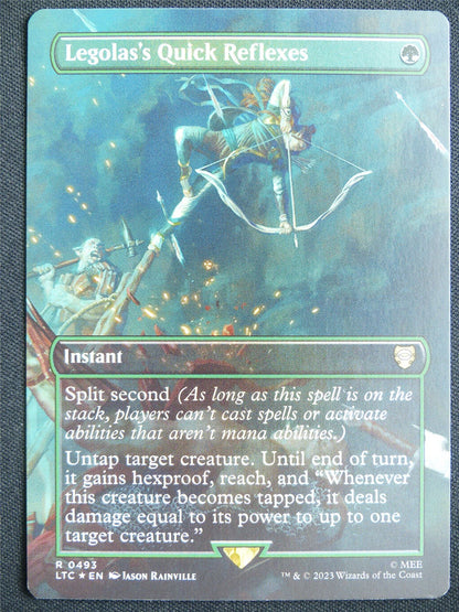 Legolas's Quick Reflexes Borderless Foil - LTC - Mtg Card #23C