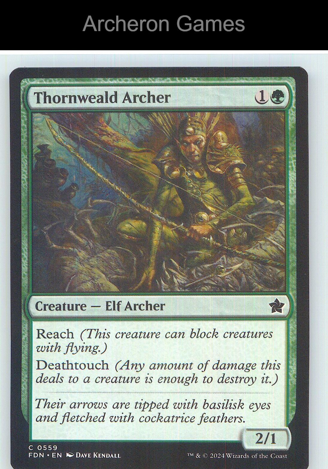 Thornweald Archer FDN 559 C MTG Card NM/EX+