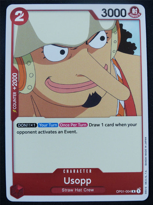 Usopp OP01-004 R Foil - One Piece Card #9U