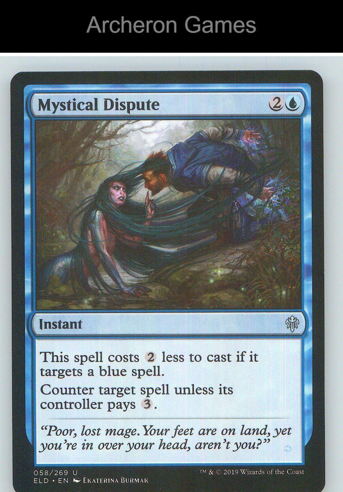 Mystical Dispute ELD 58 UC MTG Card NM/EX+