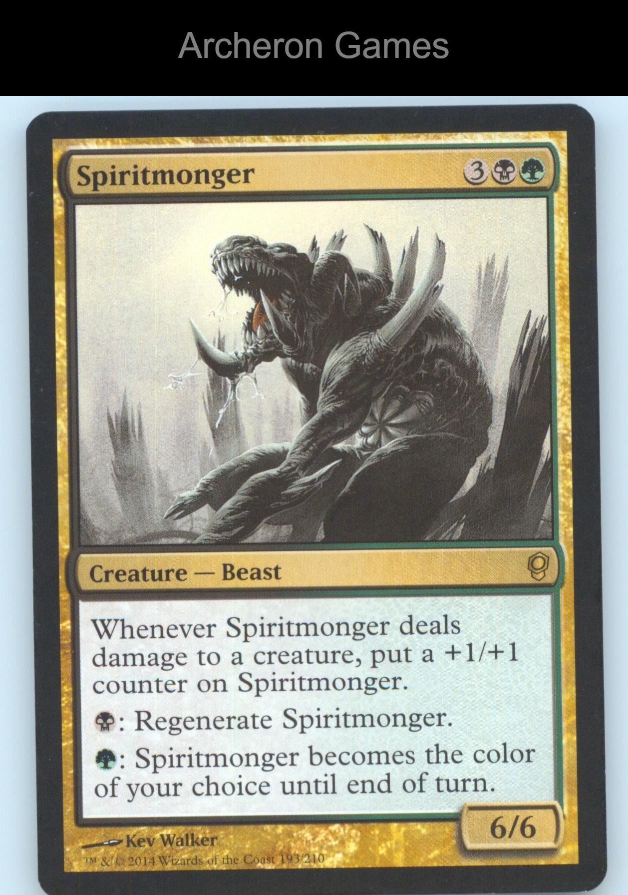 Spiritmonger 193 R MTG Card Conspiracy