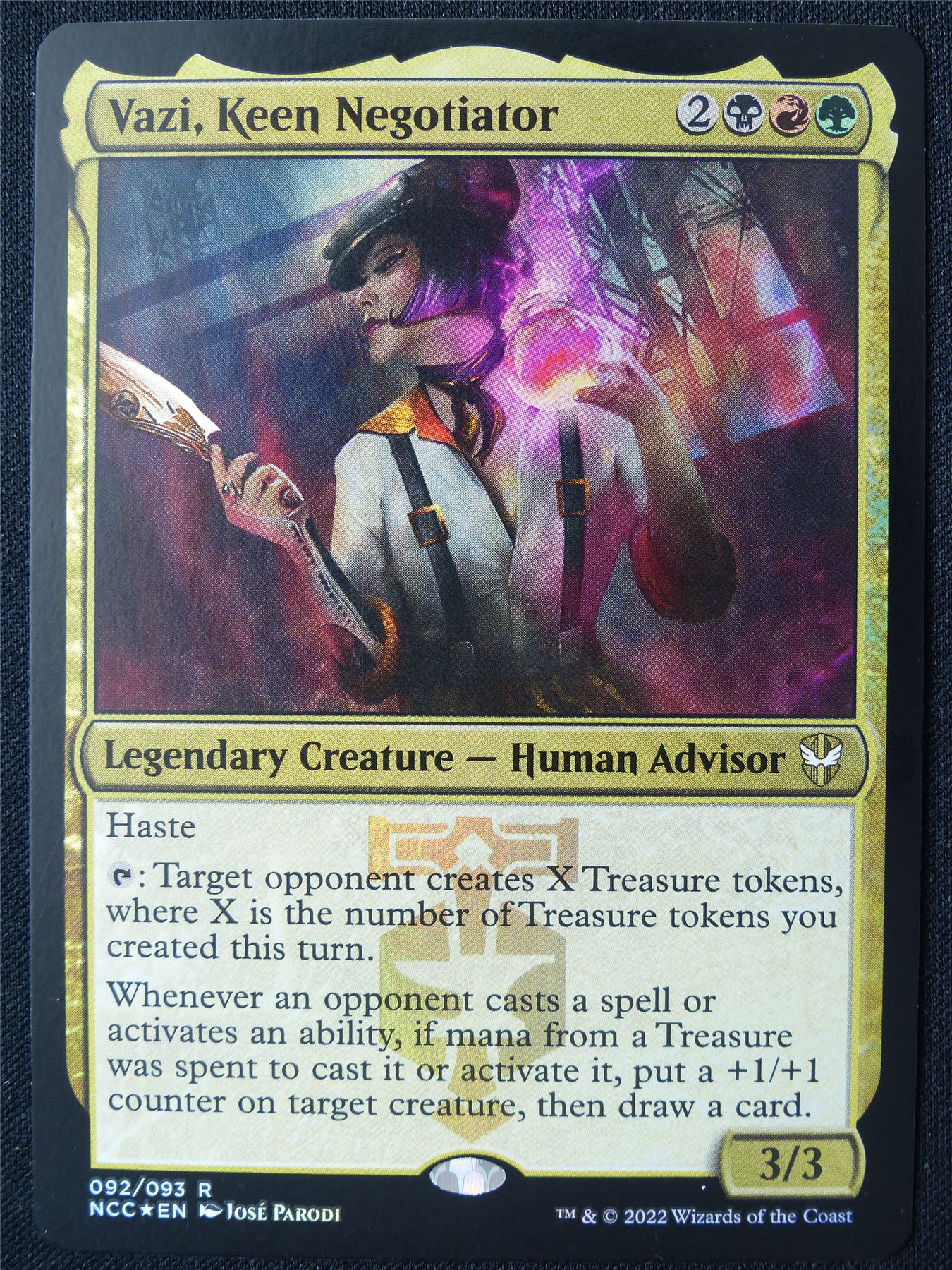 Vazi Keen Negotiator Foil - NCC - Mtg Card #1BA