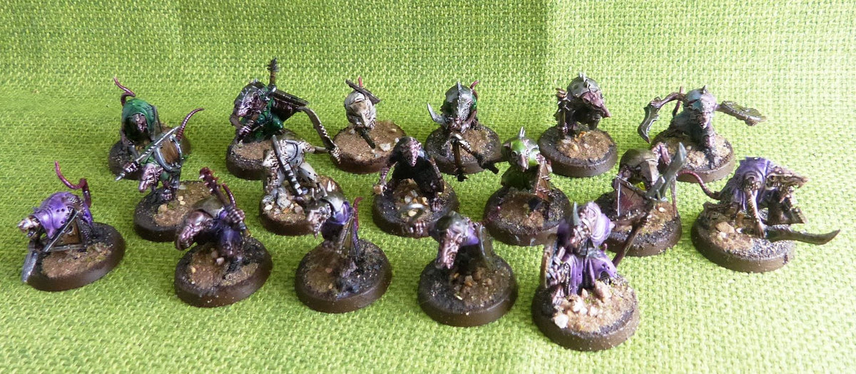 Skaven - Clanrats x 17 Painted - Warhammer AoS 40k #IE