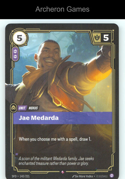 Jae Medarda SFD 142/221 R  Card Spiritforged