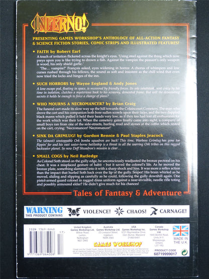 Inferno! Tales of Fantasy and Adventure #17 - Games Workshop Black Library Publication #1OJ