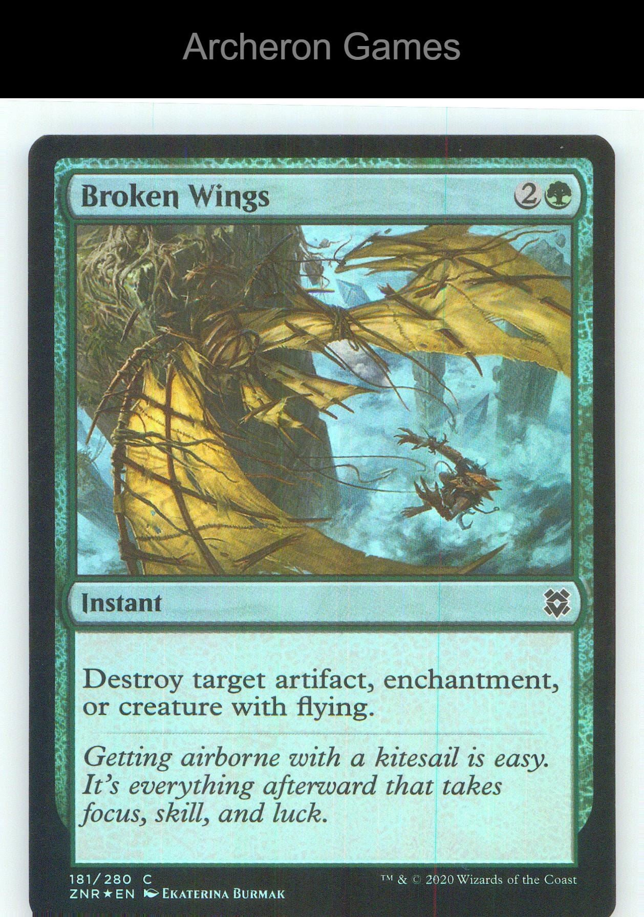 Broken Wings ZNR 181 C MTG Card NM/EX+ Foil