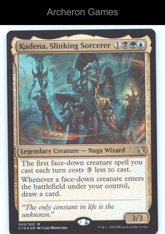 Kadena, Slinking Sorcerer 45 Mythic MTG Card Commander 2019