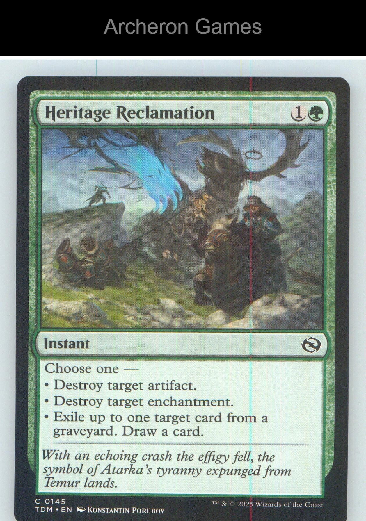Heritage Reclamation TDM 145 C MTG Card NM/EX+