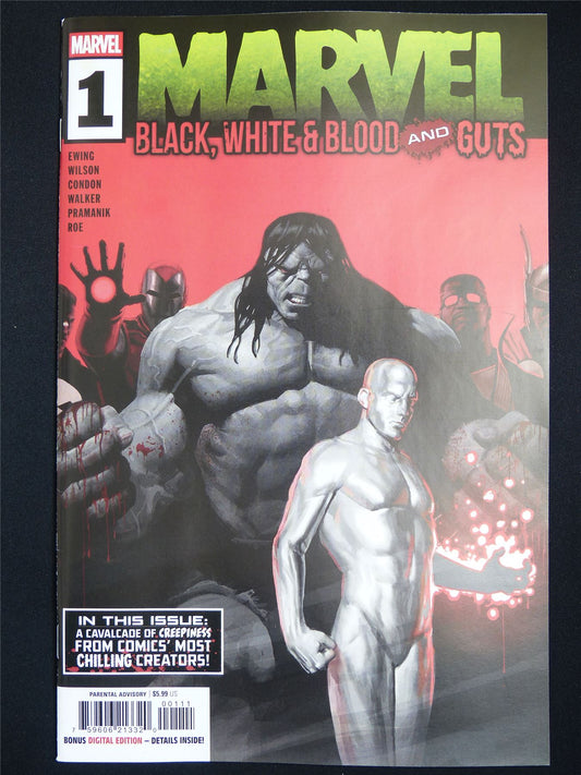 MARVEL Black White & Blood and Guts #1 - Dec 2025 Marvel Comic #4XA