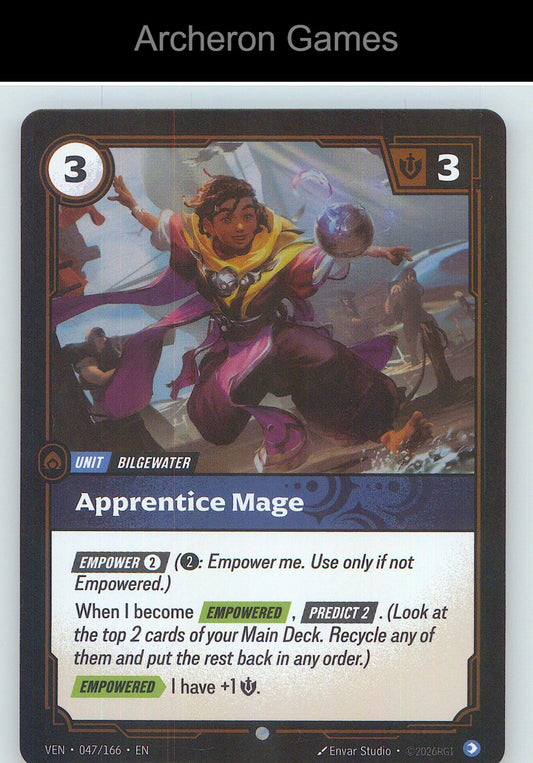 Apprentice Mage VEN 047/166 C Vendetta Riftbound Card