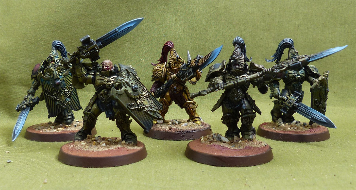 Custodian Guard Squad painted - Adeptus Custodes - Warhammer 40K #1OK