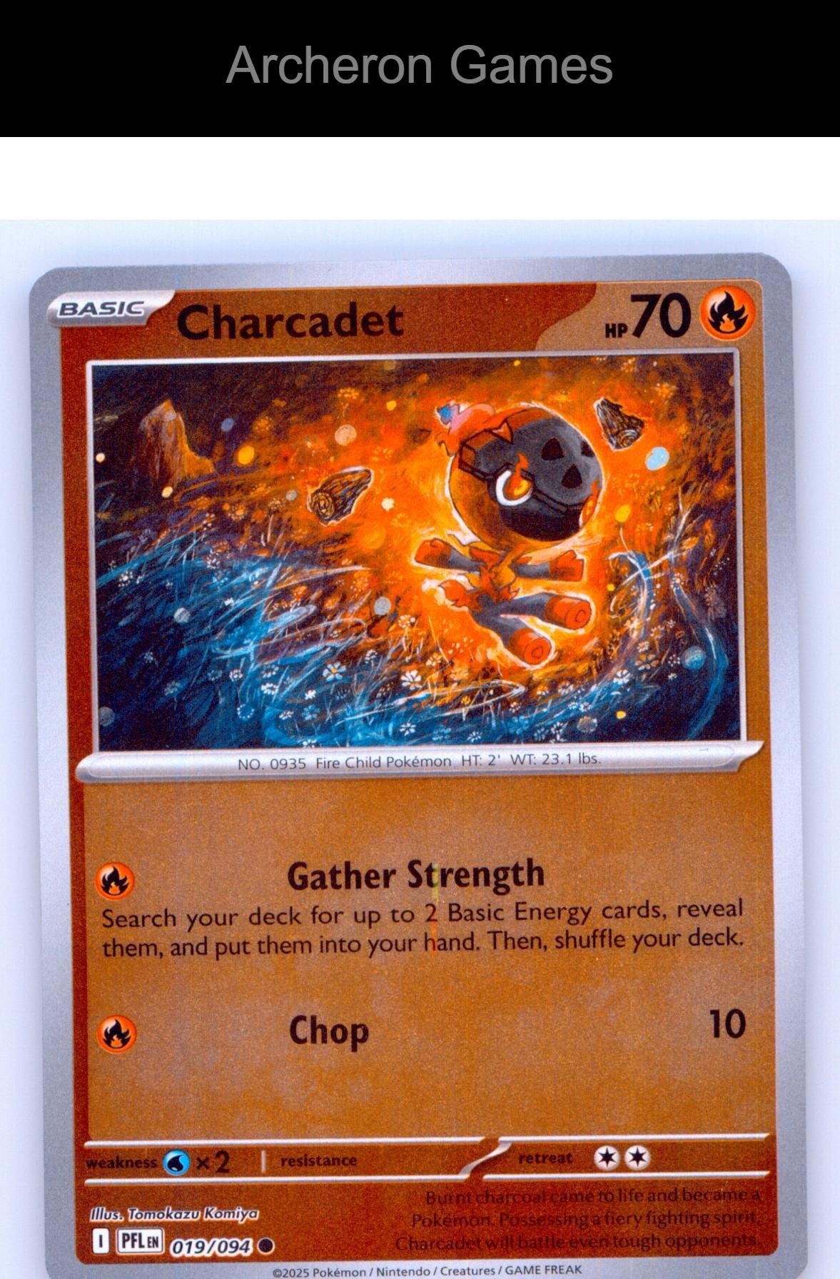 Pokemon Card Charcadet PFL 019/094 C Phantasmal Flames Reverse Holo