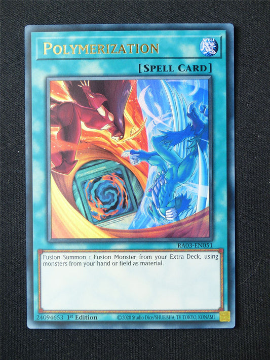 Polymerization RA03 ultra Rare Hero - 1st ed Yugioh Card #9MG