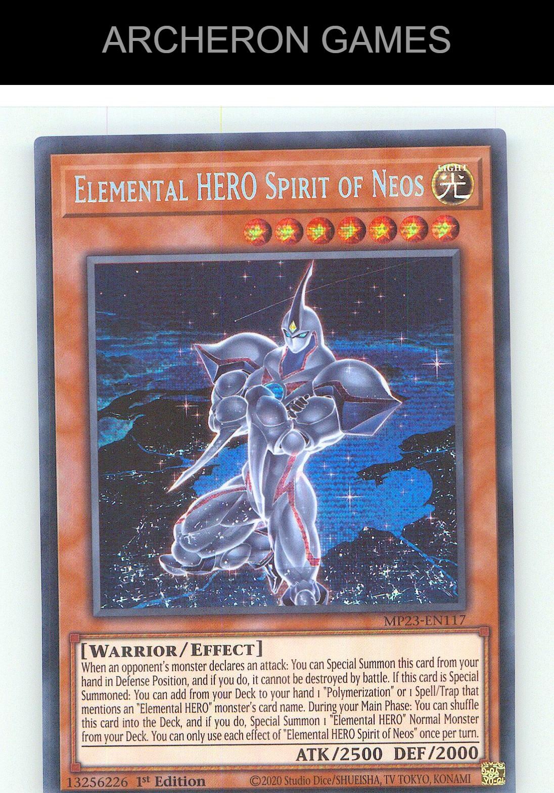 Elemental HERO Spirit of Neos Prismatic Secret Rare YUGIOH Card 1st Edition