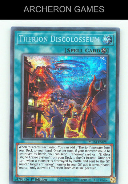 Therion Discolosseum SEC YUGIOH Card