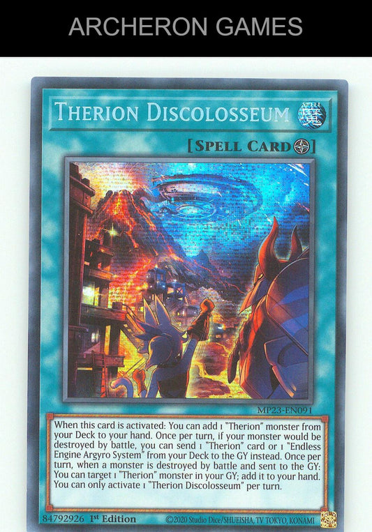 Therion Discolosseum SEC YUGIOH Card