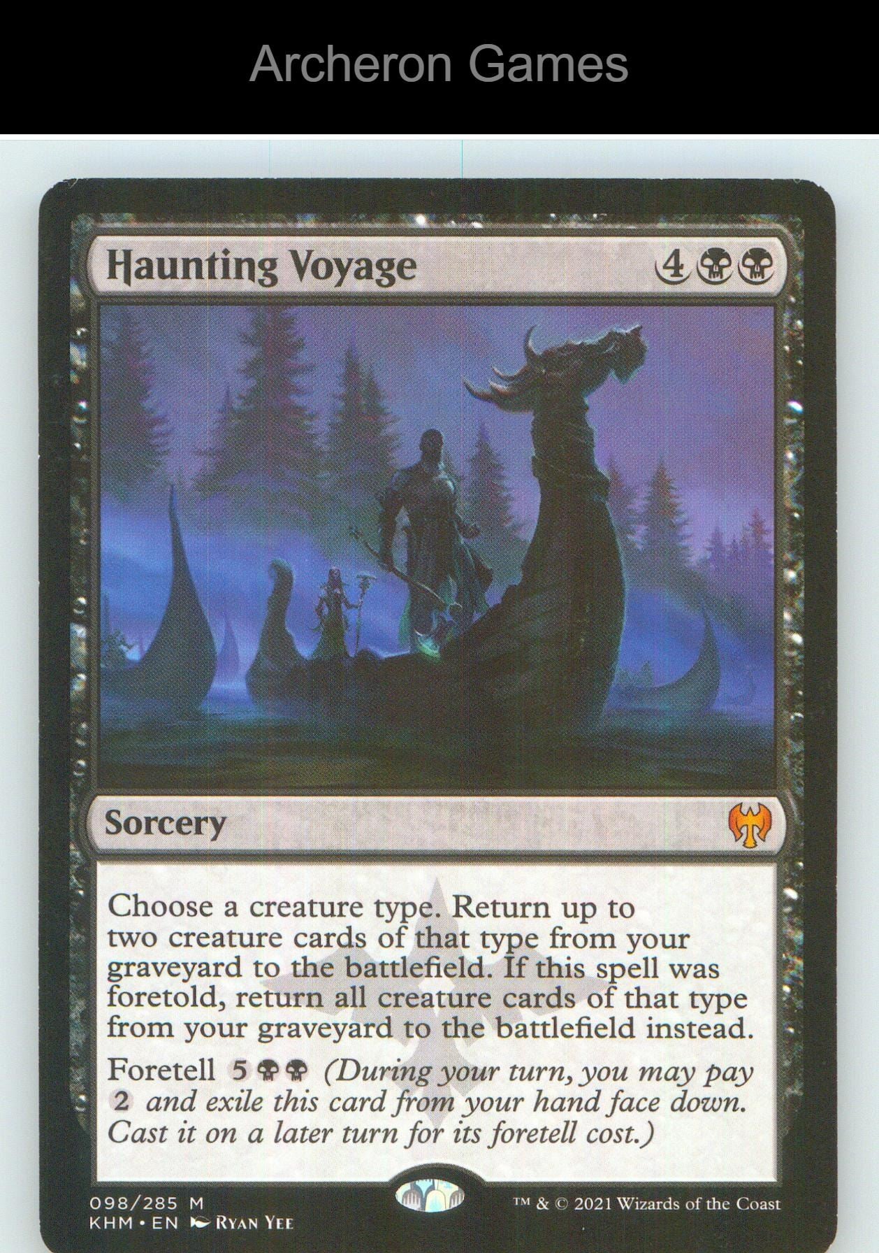 Haunting Voyage KHM 98 Mythic MTG Card NM/EX+