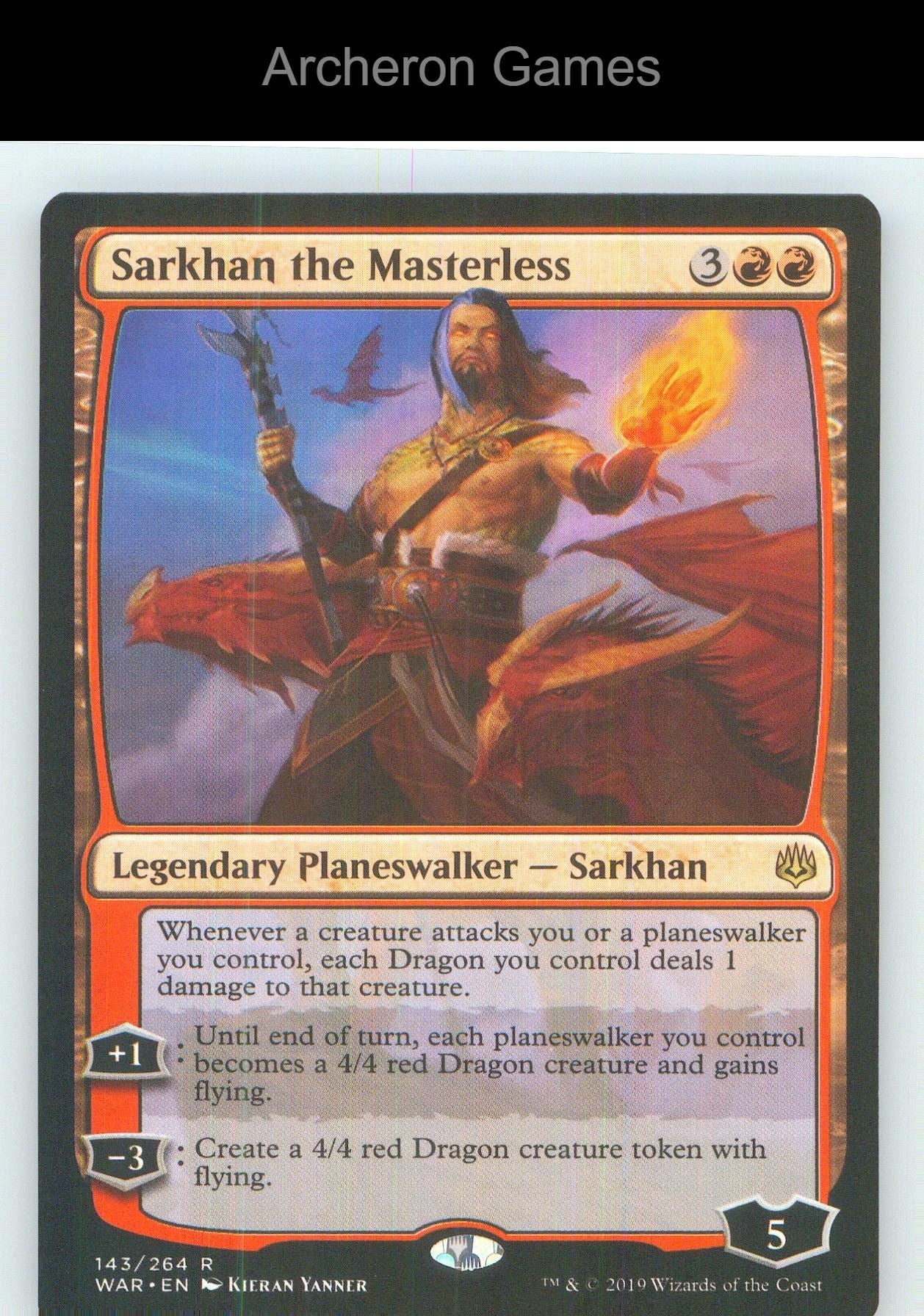 Sarkhan the Masterless WAR 143 R MTG Card NM/EX+
