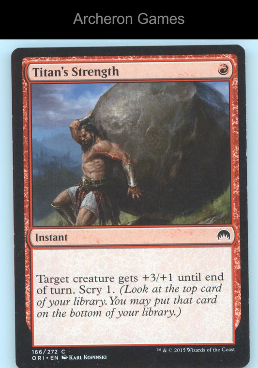 Titan's Strength 166 C MTG Card Magic Origins