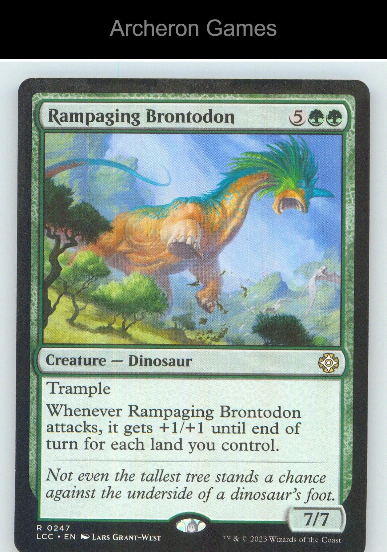 Rampaging Brontodon LCC 247 R MTG Card NM/EX+