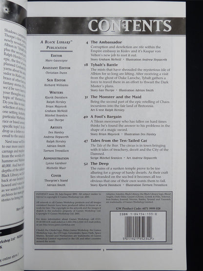 Inferno! Tales of Fantasy and Adventure #25 - Workshop Black Library Publication #1O1