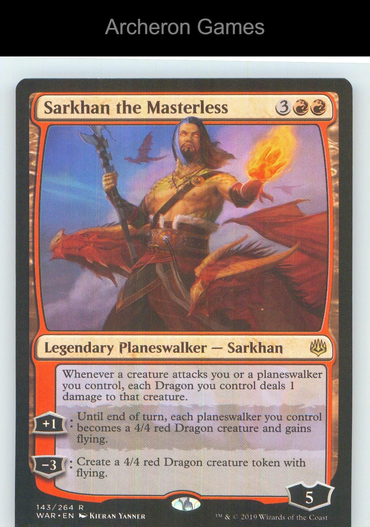 Sarkhan the Masterless WAR 143 R MTG Card NM/EX+