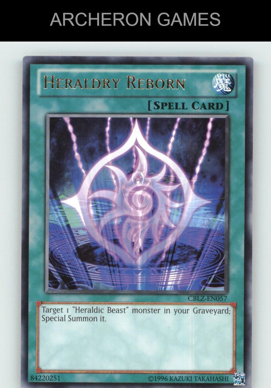 Heraldry Reborn R YUGIOH Card