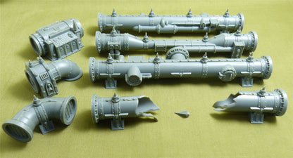 Promethium Relay Pipes - Terrain Scenery - Warhammer 40K #1RK