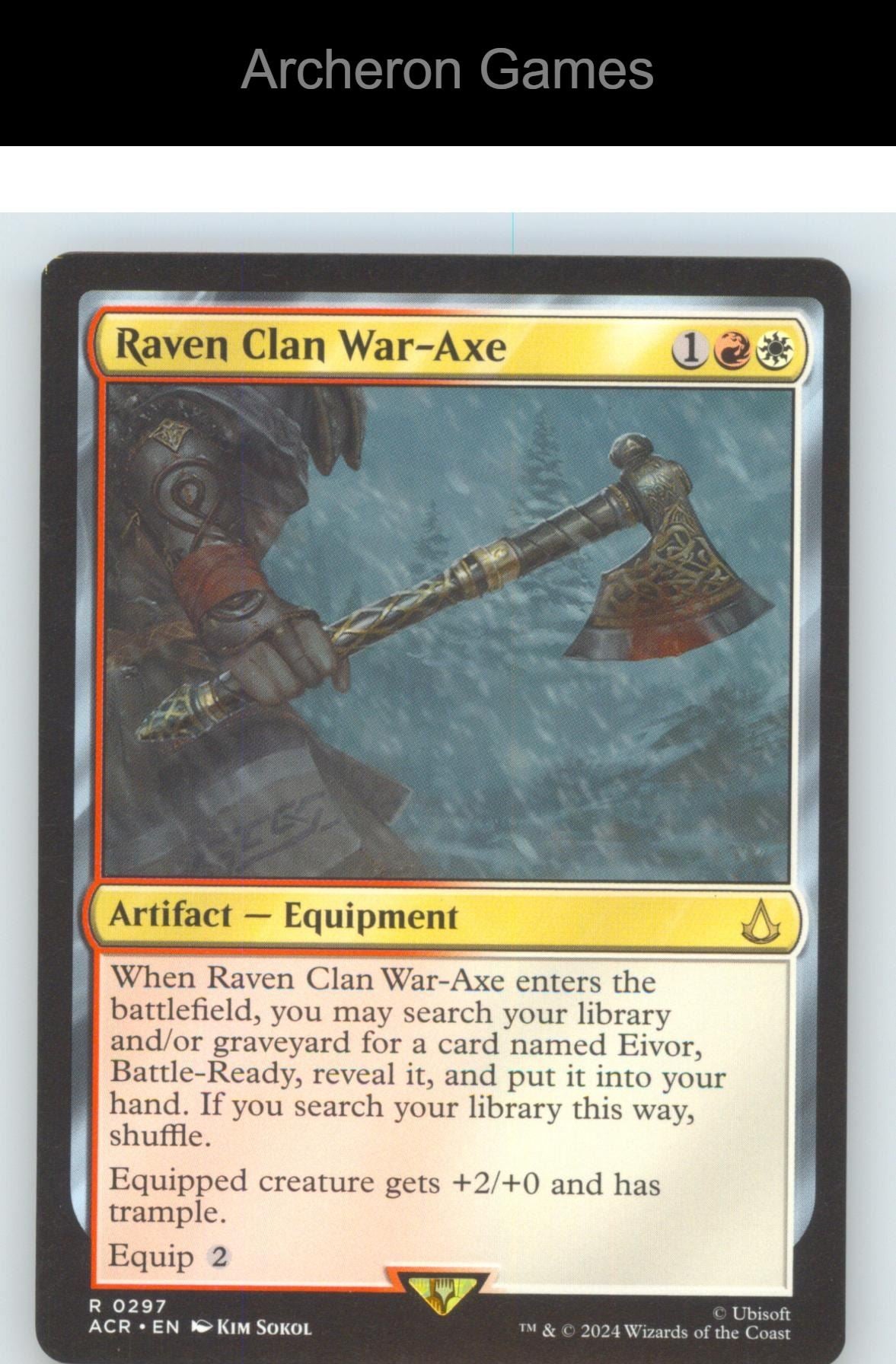 Raven Clan War-Axe ACR 297 R MTG Card NM/EX+