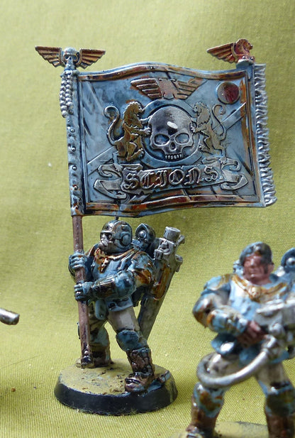 Tempestus Scions Command Squad painted - Astra Militarum - Warhammer 40K #2XS