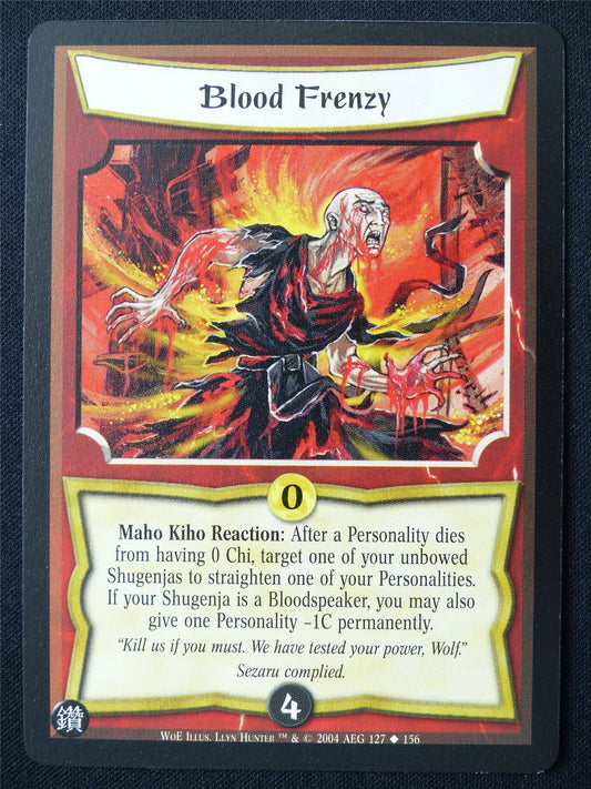 Blood Frenzy - WoE - Legend of the Five Rings L5R Card #YO