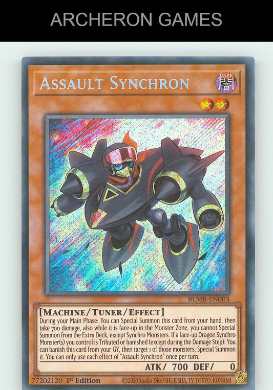 Assault Synchron SEC YUGIOH Card