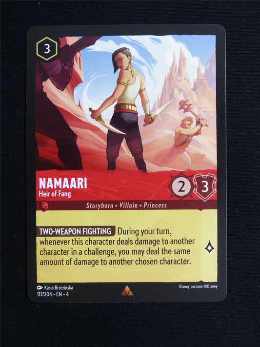 Namaari Heir of Fang 117/204 - Lorcana Card #20V