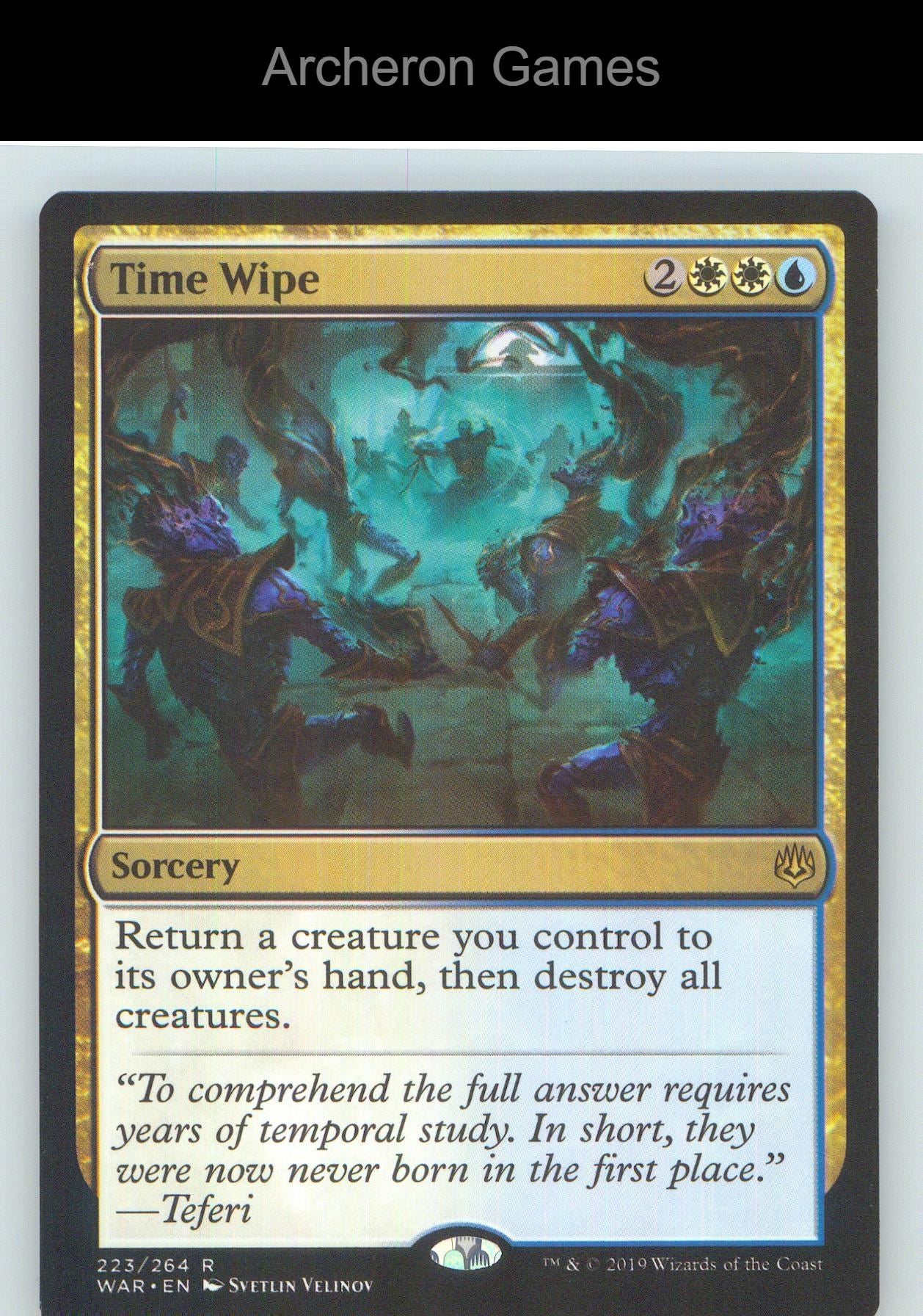 Time Wipe WAR 223 R MTG Card NM/EX+