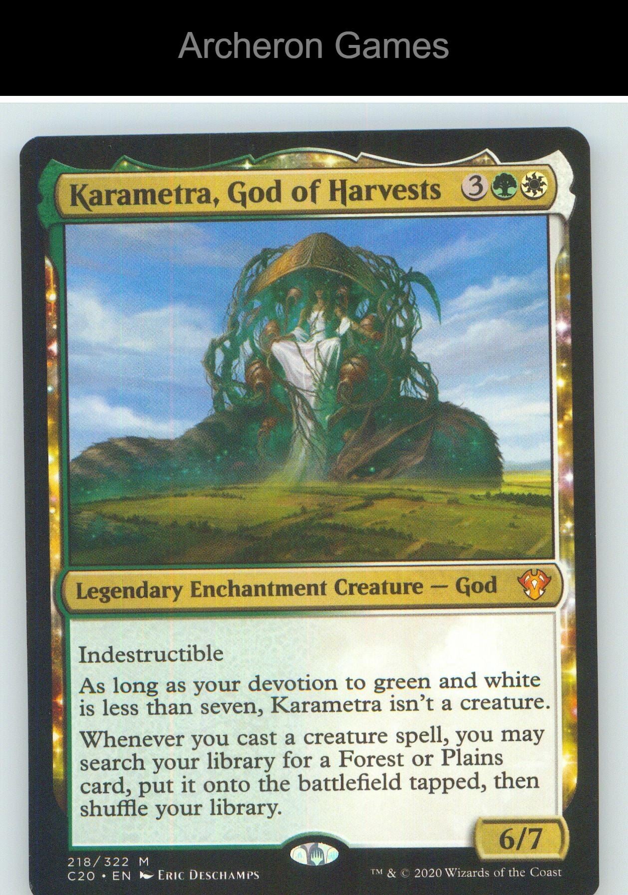 Karametra, God of Harvests C20 218 Mythic MTG Card NM/EX+