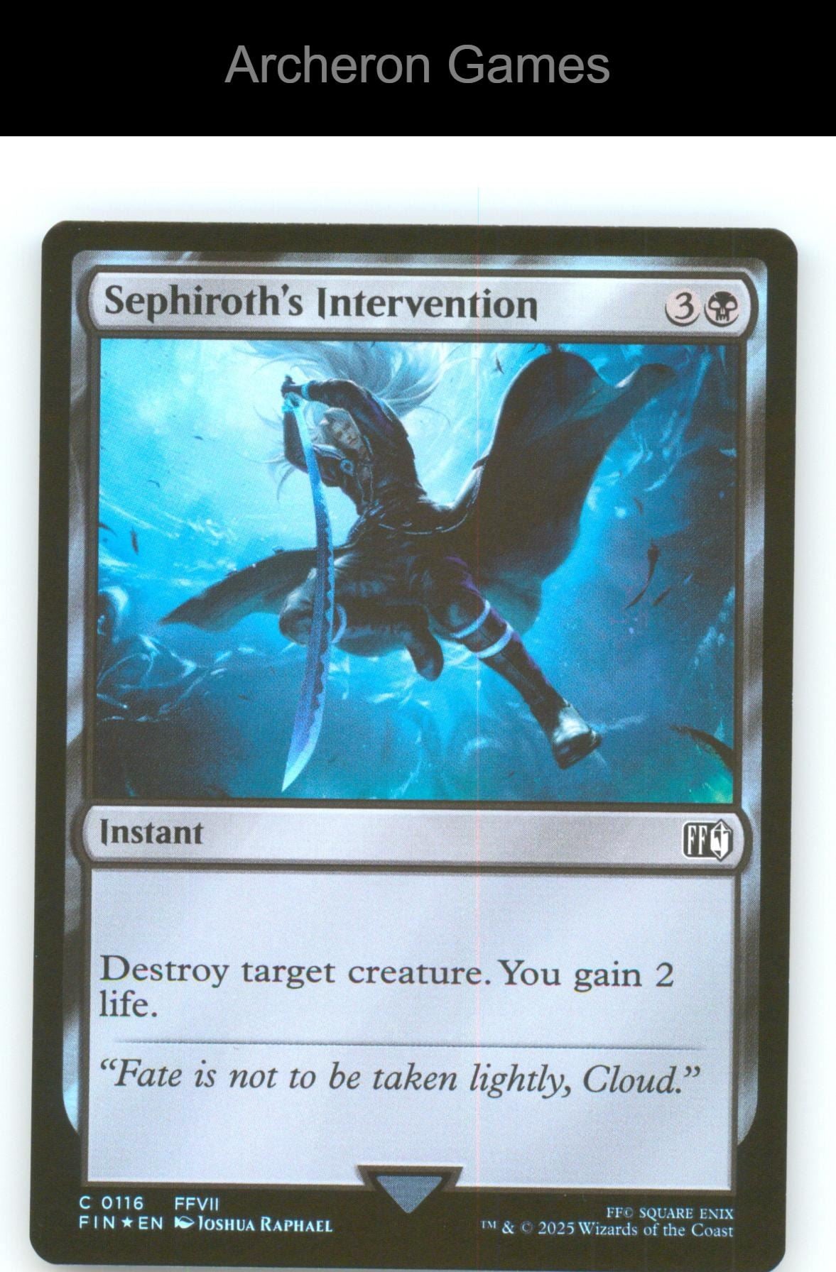 Sephiroth's Intervention FIN 116 C MTG Card NM/EX+ Foil