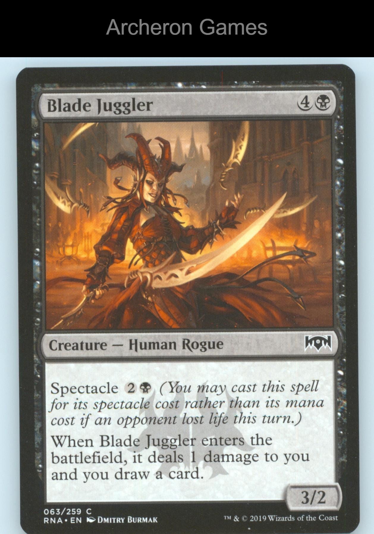 Blade Juggler 63 C MTG Card Ravnica Allegiance