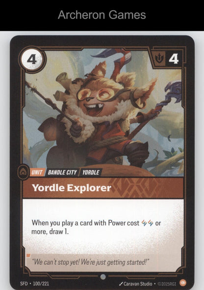 Yordle Explorer SFD 100/221 C  Card Spiritforged