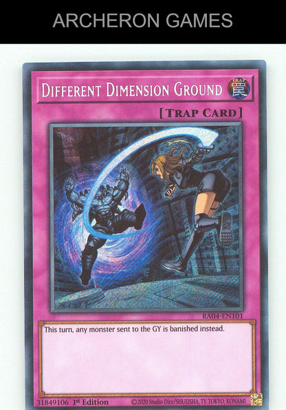 Different Dimension Ground (PCR) SEC YUGIOH Card