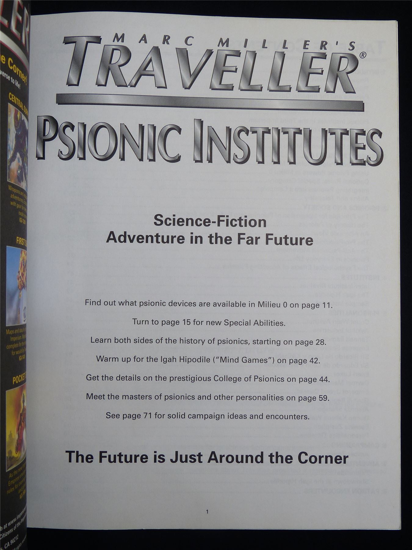 Traveller: Psionic Institutes - Roleplaying Softback #2RP
