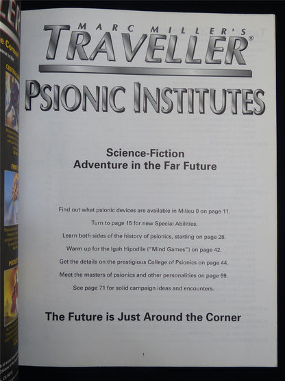 Traveller: Psionic Institutes - Roleplaying Softback #2RP